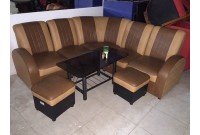Thanh Lý Bộ Sofa Góc Simily Nâu 1m5